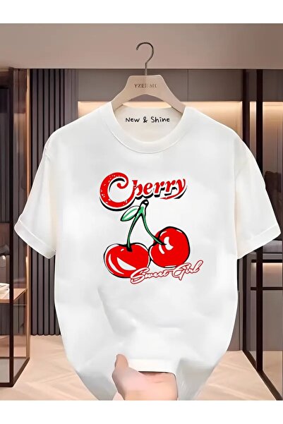 sor sign Oversized cherry Printed t-shirt