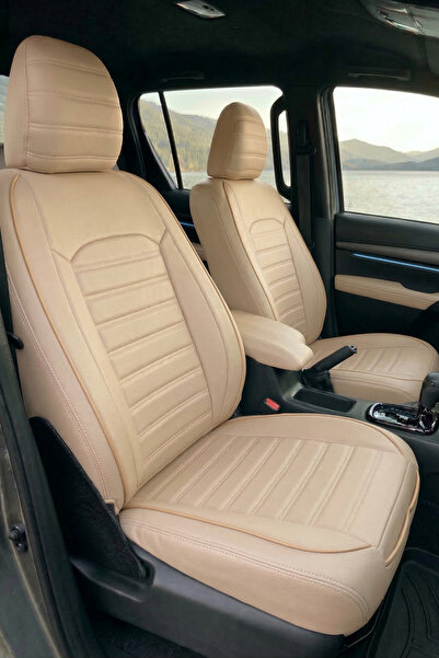 SM OTO KILIF Aydos Series Leather Fabric Universal Car Seat Cover Full Set