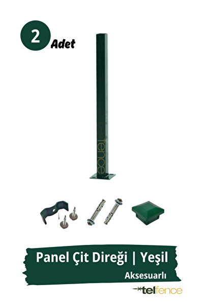 Telfence Panel Çit Direği – 75 Cm - Montaj Aksesuarları Dahil - 2 ADET