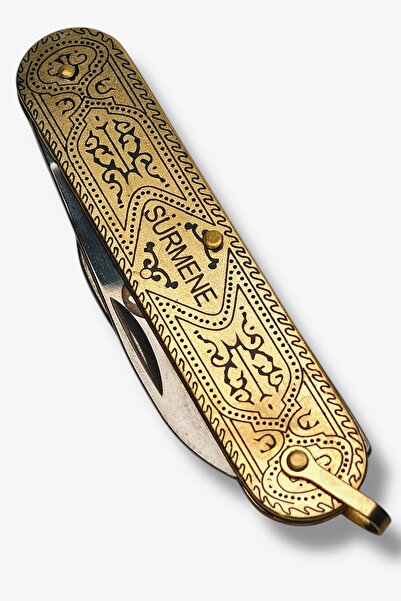 Keskin Adam Sürmene Çakısı Sarı 14 Cm Çift Bıçaklı