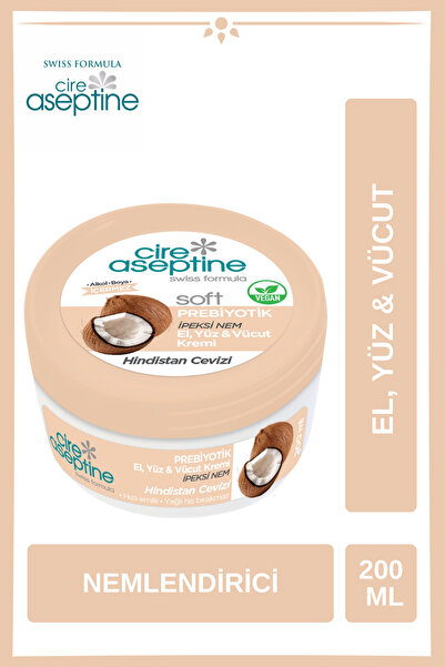 CIRE ASEPTINE Soft Hindistancevizli Nemlendirici Bakım Kremi 200 ml