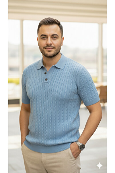 JAKC WAYS Polo Neck Knitwear T-Shirt / Knitwear T-Shirt