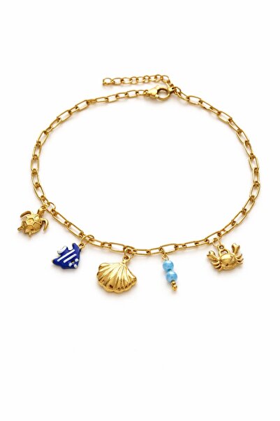 CHARMLUCKY Steel Charm Anklet