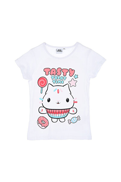 Gabby's Dollhouse Tasty White Short Sleeve Cotton T-Shirt 116 CM 6 Years