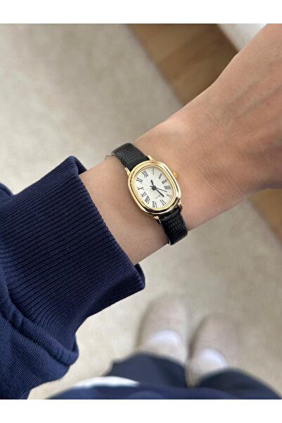 MERW Tally Model Navy Blue Color Leather Cord Vintage Series Women's Wristwatch