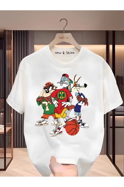 sor sign Looney Tunes Printed t-shirt, plus size