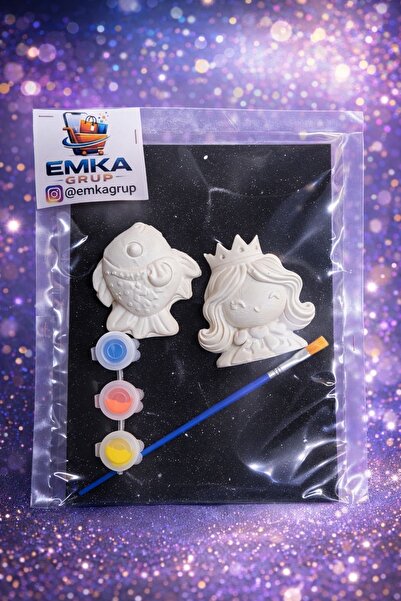 Emka 2’li alçı boyama seti