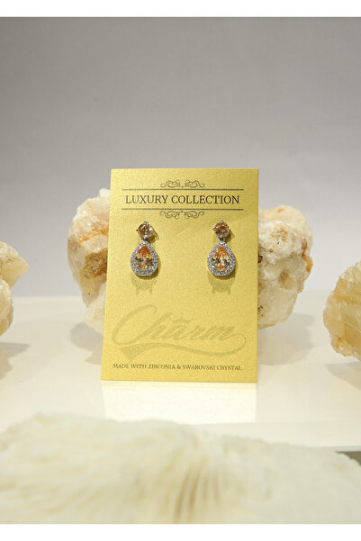 CHARM Amber Teardrop Earrings – Drop of Light