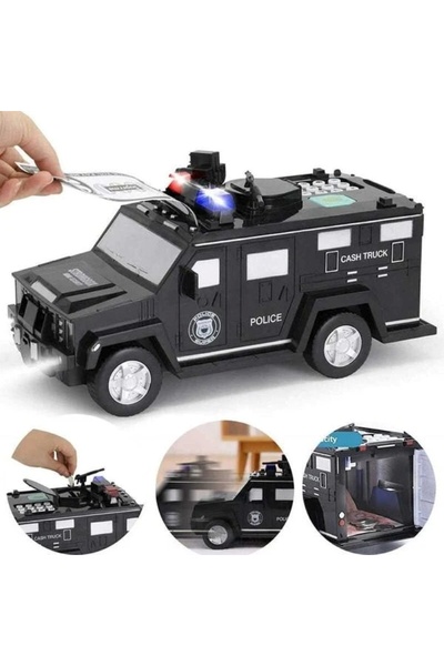 EMATTEIRO Έξυπνος κουμπαράς αστυνομικού αυτοκινήτου, χρηματοκιβώτιο με κωδικό...