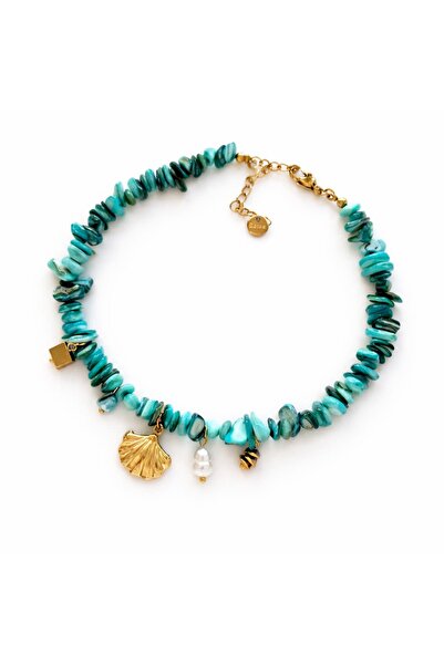 CHARMLUCKY Stone Charm Anklet