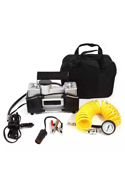 Generica منفاخ إطارات سيارة محمول 4×4 مزدوج الأسطوانة – ضاغط هواء قوي مع خرطو...