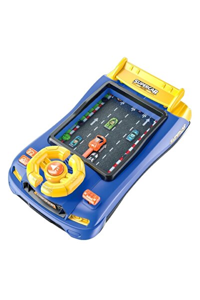 EMATTEIRO Играчка волан с писта за състезания, звуци на двигателя, клаксон и ...