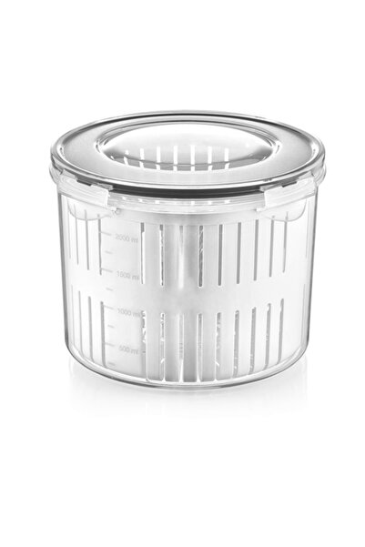 cevheri store Olive Bowl with Strainer 1.5 Lt