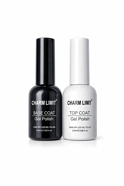 CHARM Set Base Coat + Top Coat Limit Gel Polish 21ml – Base and Finish for Se...