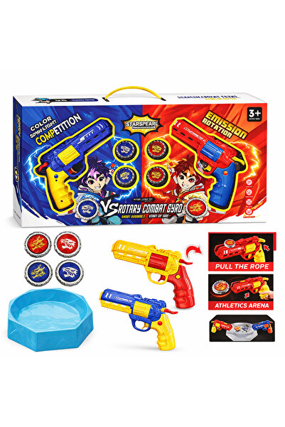 stars pearl طقم حلبة صراع البلابل المزدوج – مسدسات إطلاق احترافية مع إضاءة LE...