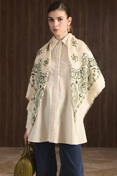 ANBLYs COLLECTION Ethnic D Patterned Self-Tie Shawls Accessory