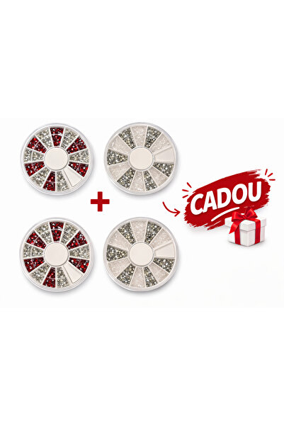 OEM Nail Rhinestones Set – Multicolored Nail Art Crystals for Manicure, 2 Pie...