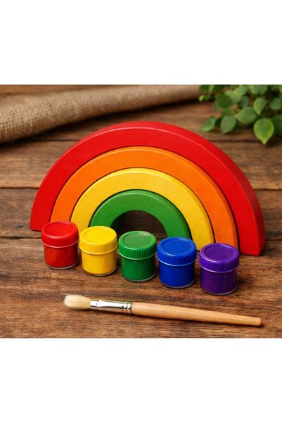 ELSA Wooden Rainbow Painting Set – Fun and Educational Painting Toy