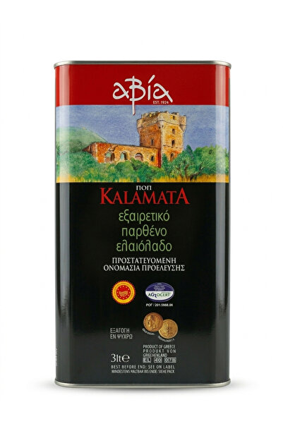 ABIA Ulei de măsline extravirgin premium, DOP, aciditate 0.4%, Kalamata, 3L, ...