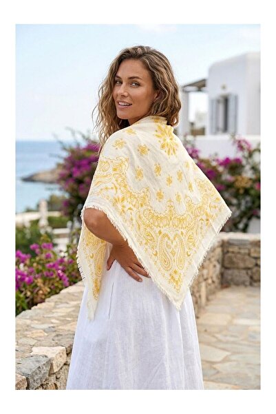 ANBLYs COLLECTION Ethnic D Patterned Self-Tie Shawls Accessory