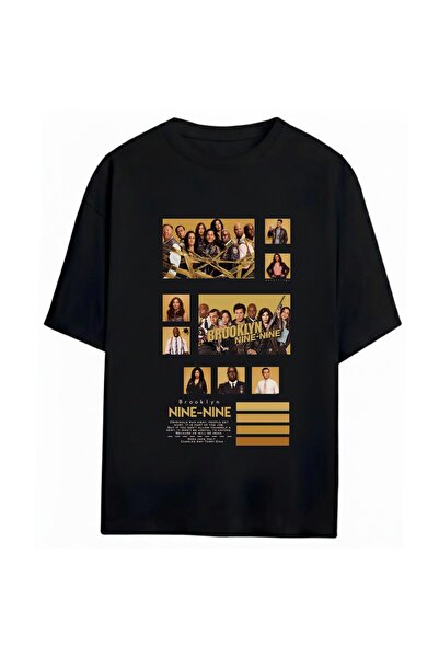 SVART WEAR Brooklyn Nine-Nine Unisex Oversize %100 Pamuklu T-Shirt
