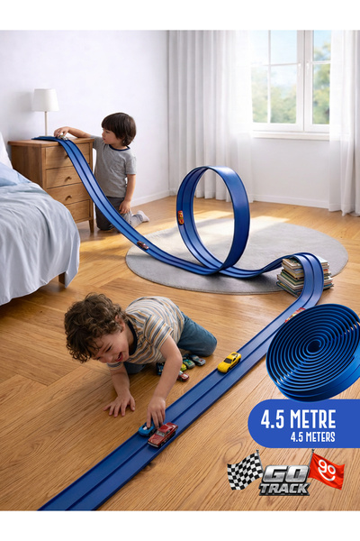 Empressco Go Track Mavi Renk Esnek Yarış-Aksiyon Pisti 4.5 Mt - Flex track