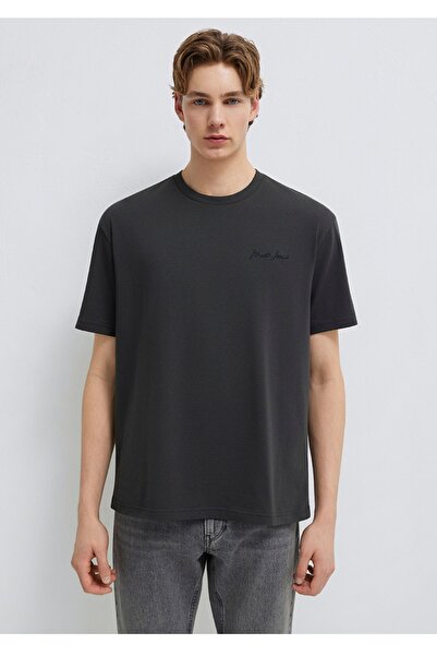 Mavi Blugi brodați, croială lejeră (bol rahat croială ) basic tricou