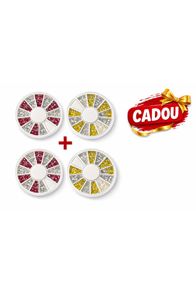 OEM Nail Rhinestones Set – Multicolored Nail Art Crystals for Manicure, 2 Pie...