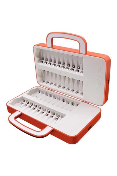 Epilons Beston C9032W 40 Adet Kalem Pil + İnce Pil Şarj Edebilir Çantalı Pil Şarj