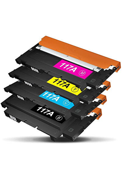 HP 117A Muadil Toner Seti Color Laser MFP 178nw,178nwg,179fng,179fnw,179fwg Y...