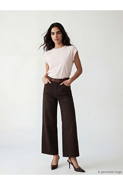 LC Waikiki Sparkling Choices from Shining Store Women's Wide Leg Jean Pants w...