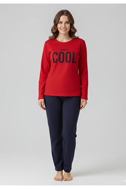 Serena Women's pajamas, with long sleeves and long Cotton pants, Cool print