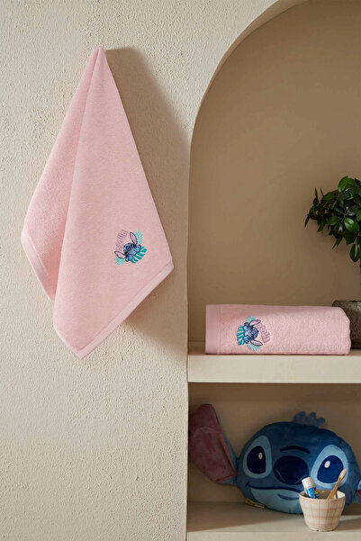 Özdilek مجموعة مناشف الاستحمام ستيتش ألوها بيتش بوي - وردي