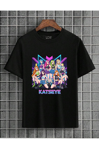 lovver Katseye Group Special Design Premium Quality Breathable T-Shirt in Cot...