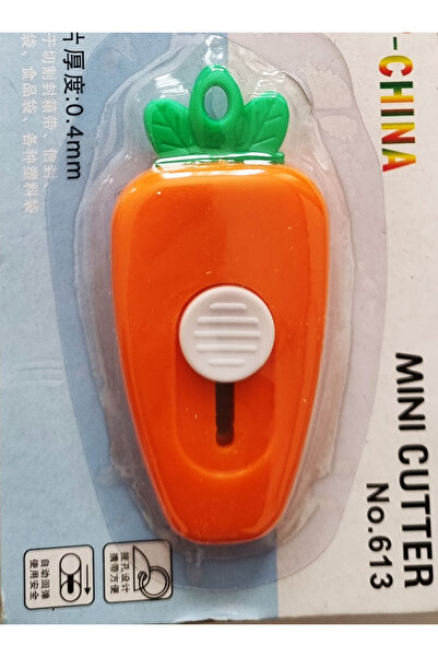 Modellino Taşınabilir Sevimli Havuç Şeklinde Falçata Maket Bıçağı - 1 Adet Tu...