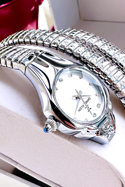 Daniel Klein Snake Watch Model - Cut Glass Women's Wristwatch, Waterproof Ste...