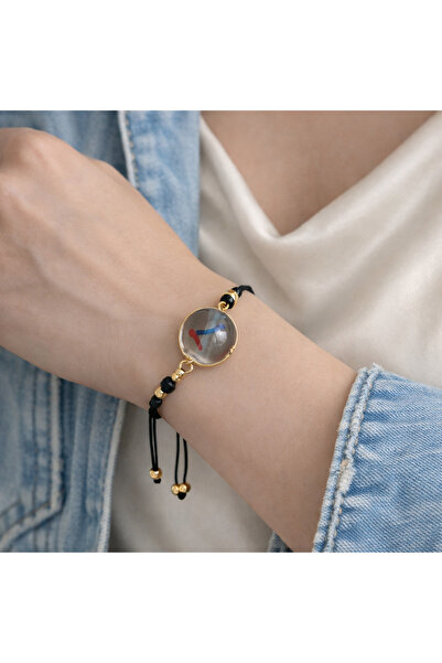 ZENAURA El Yapımı Cam Taş Detaylı Ayarlanabilir İp Bileklik – Özel Tasarım Ca...