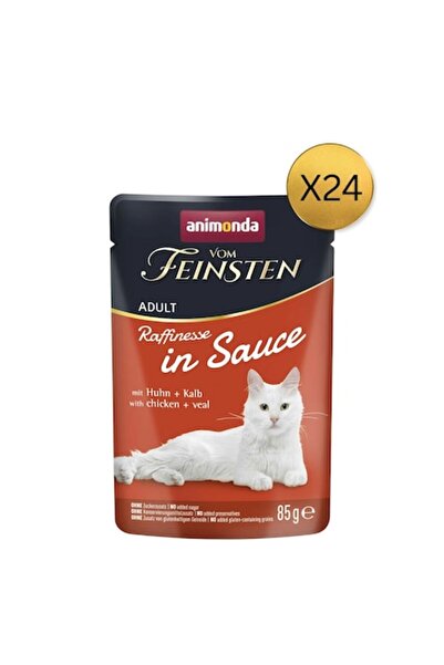 Animonda Wet Cat Food, Animonda, Vom Feistein, Chicken and Veal, set of 24 pc...