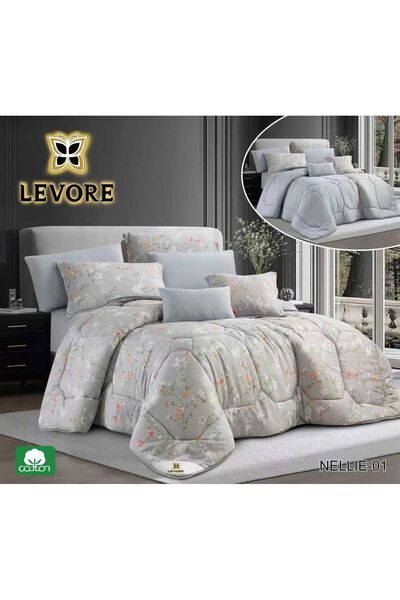 Levorey Levore cotton bedspread, single and a half size, 5 pieces, double-sided