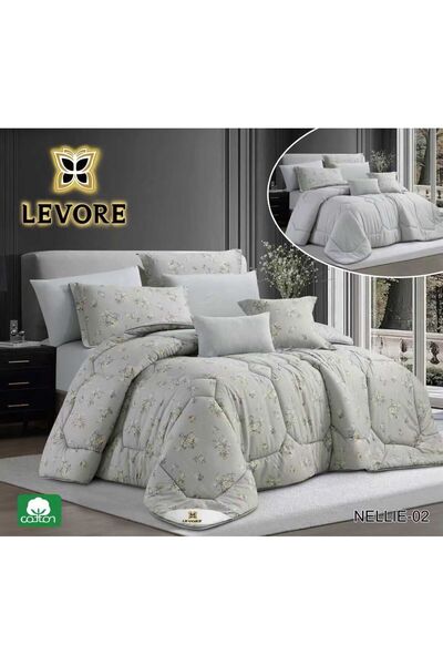 Levorey Levore cotton bedspread, single and a half size, 5 pieces, double-sided