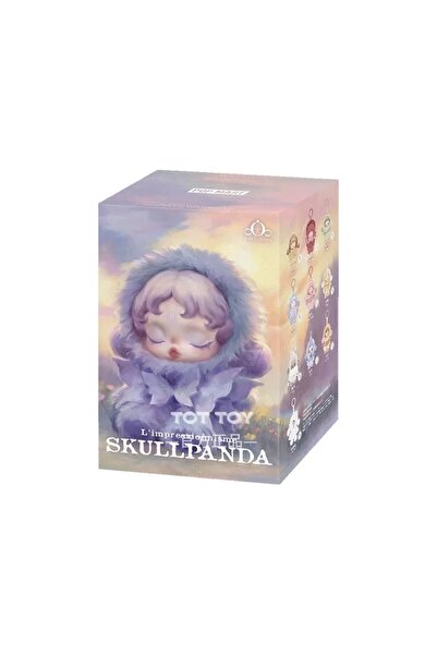 Empressco Skull panda lila kutu sürpriz bebek anahtarlık çanta süsü charm sku...