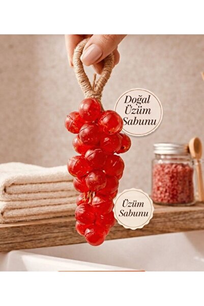JKmons El Yapımı Dekoratif Üzüm Salkım Sabun-Doğal İçerikli Aromatik Tasarım ...