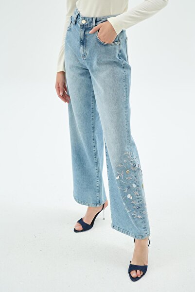 SENNA 50036 SANTA DENIM PANTOLON Açık Mavi