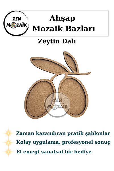 Zen Mozaik Kolay Mozaik Yapım Bazı | Boyama ve Mozaik Yapımına Uygun Hazır Şa...