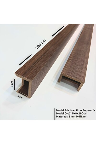 POLAT PANEL 5cm x 8cm x 280cm Seperatör / Bölme Profili (3 ADET)