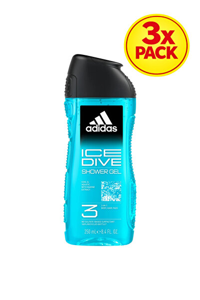 adidas 3x PACK Gel de dus Ice Dive 250ML