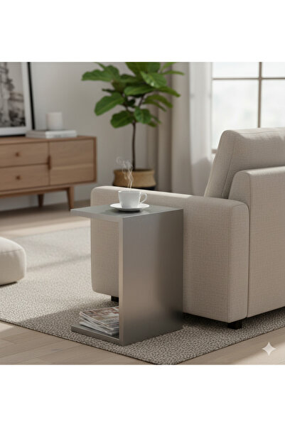 Kasel Home Paslanmaz Çelik Sehpa - 304 Kalite - 50 x 30 x 30 cm