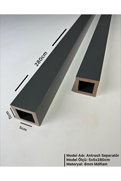 POLAT PANEL 5cm x 5cm x 280cm Seperatör / Bölme Profili (4 ADET)