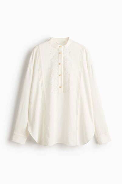 H&M Lace-trimmed blouse