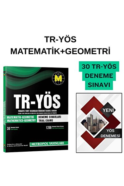 Metropol Yayınları 2026-TR YÖS HAZIRLIK-MATEMATİK+GEOMETRİ DENEME SINAVI (30 ...